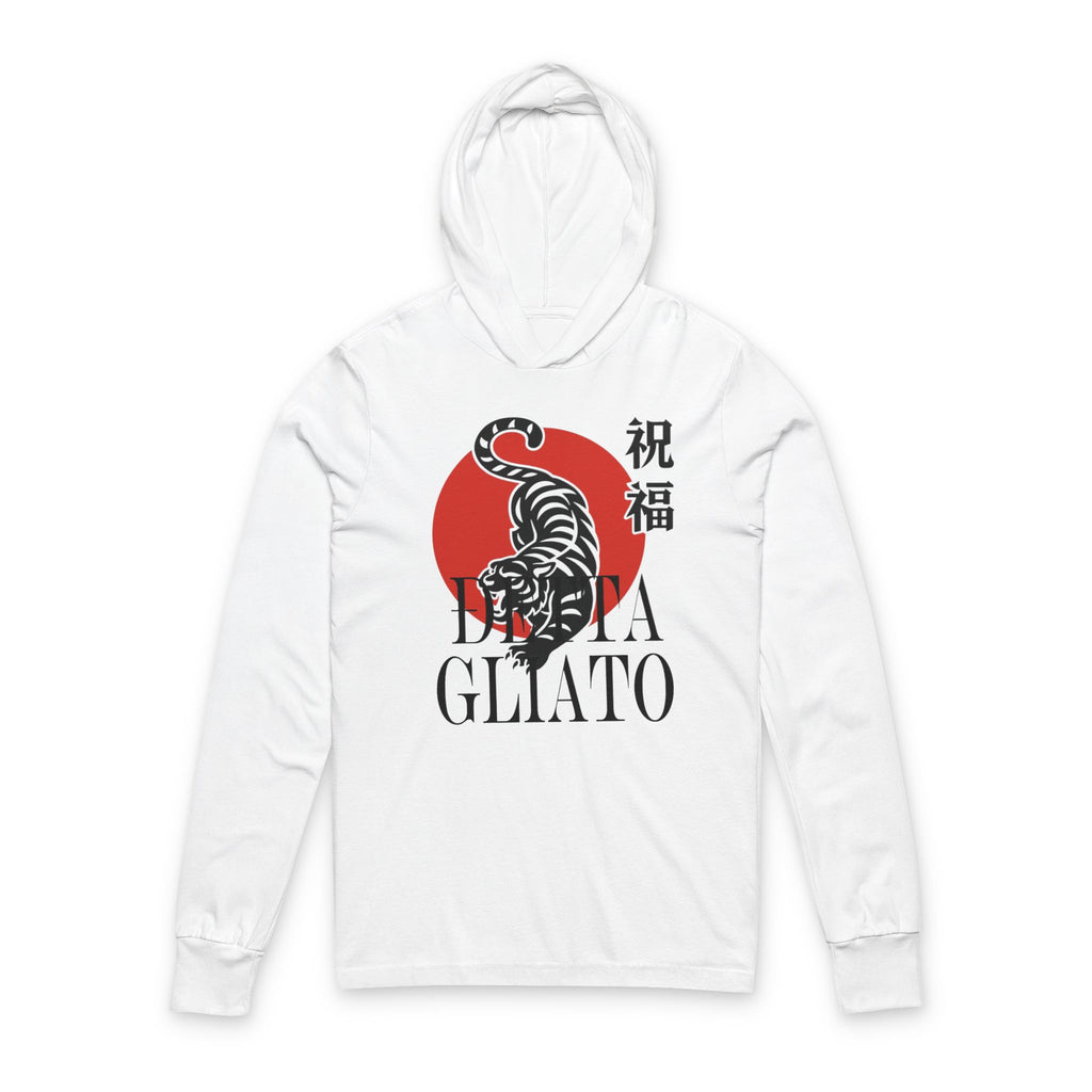 Tiger Design Unisex Hooded Long Sleeve Tee
