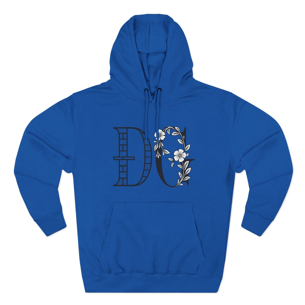 Floral Graphic Hoodie with Italian Statement