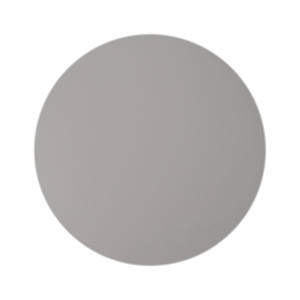 Stylish Round Rug with Modern Text Design