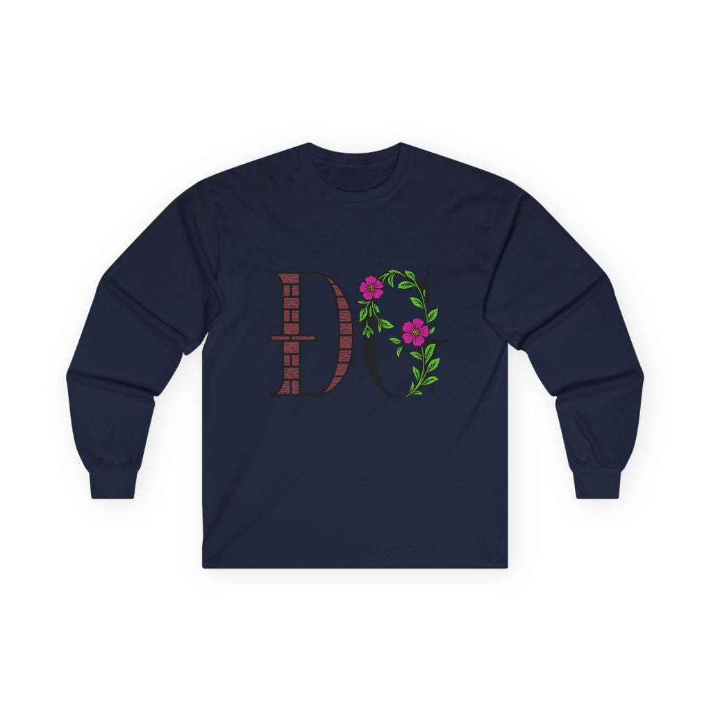 Floral Monogram Long Sleeve Tee | Unisex Ultra Cotton