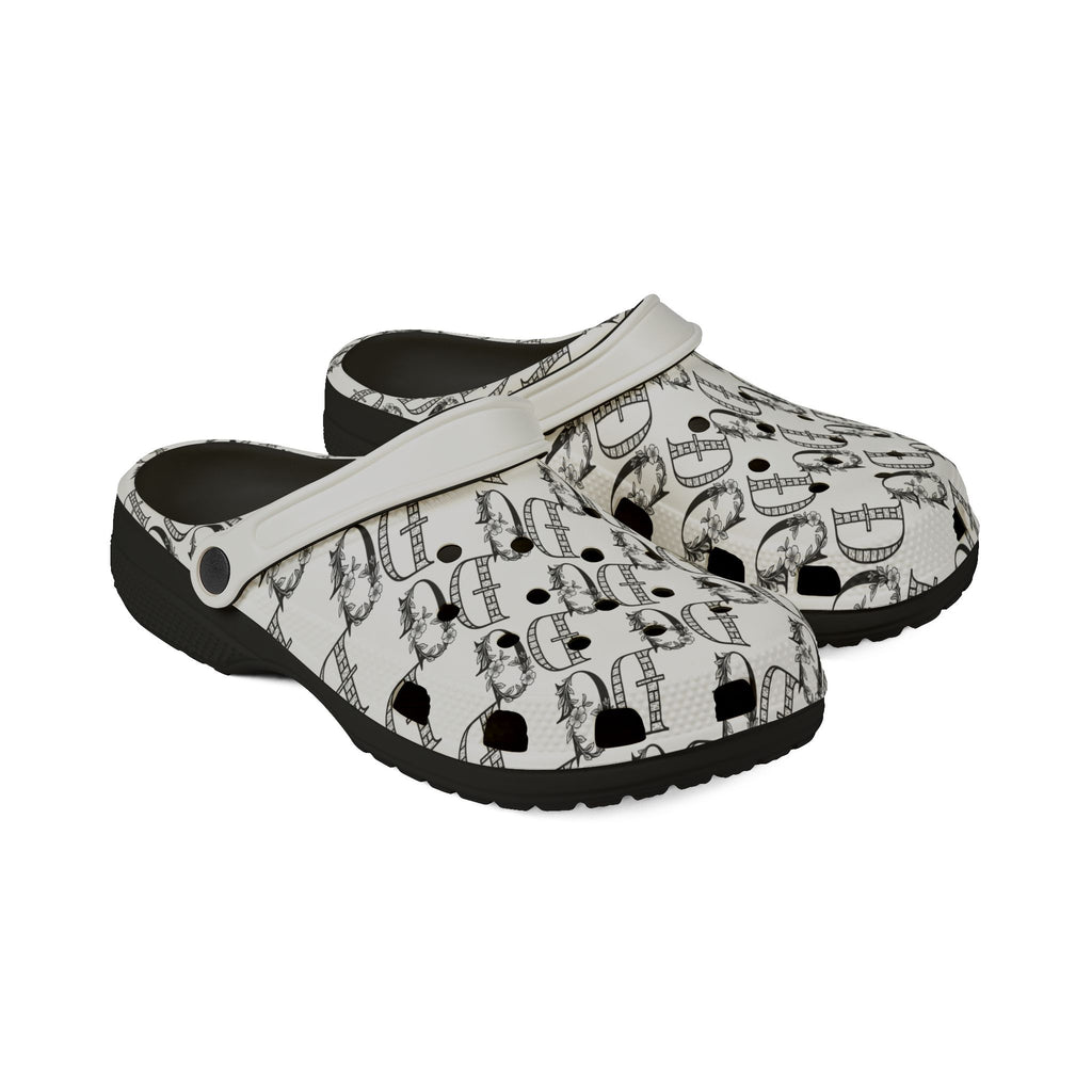 Fashionable EVA Foam Clogs with Stylish Graphic Print