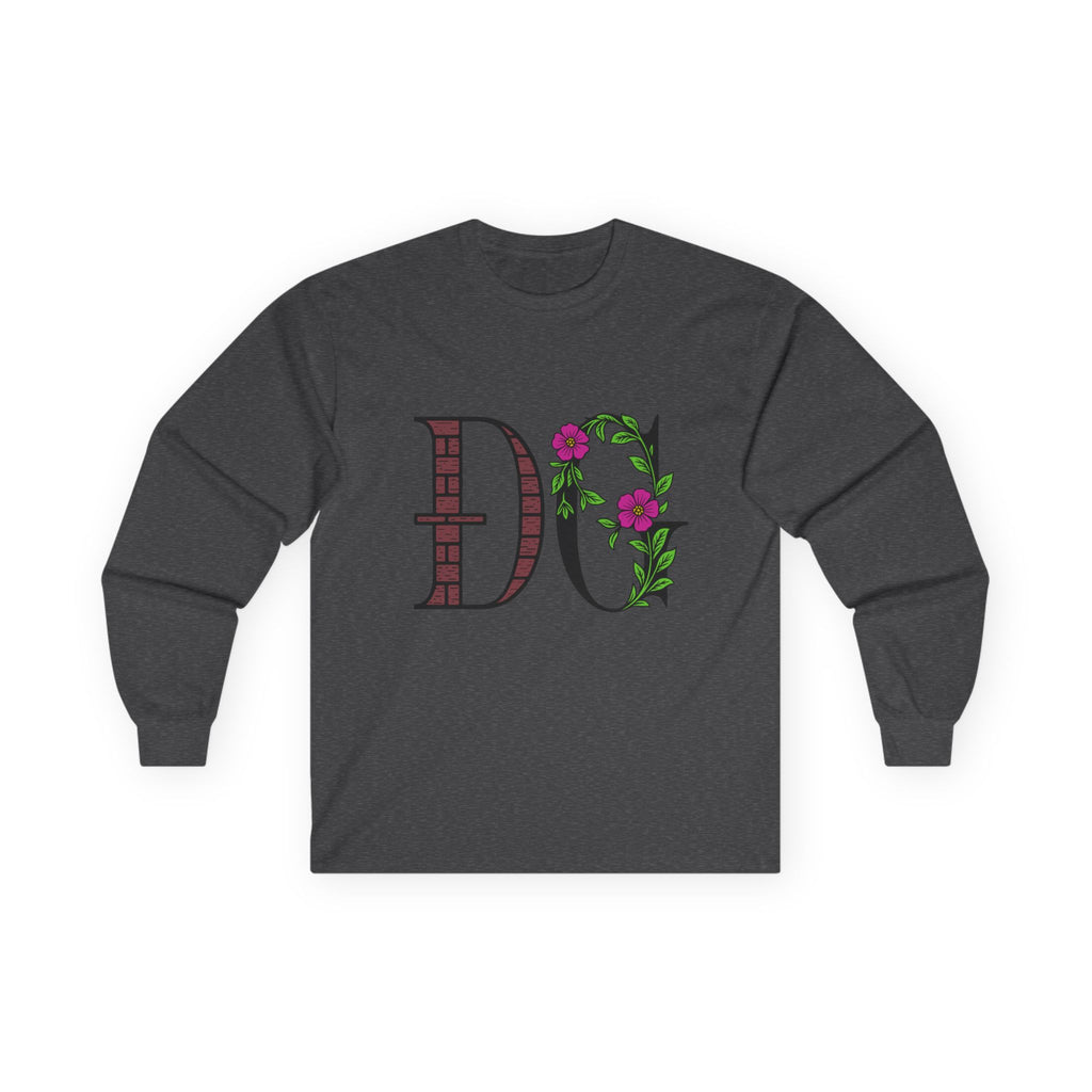 Floral Monogram Long Sleeve Tee | Unisex Ultra Cotton