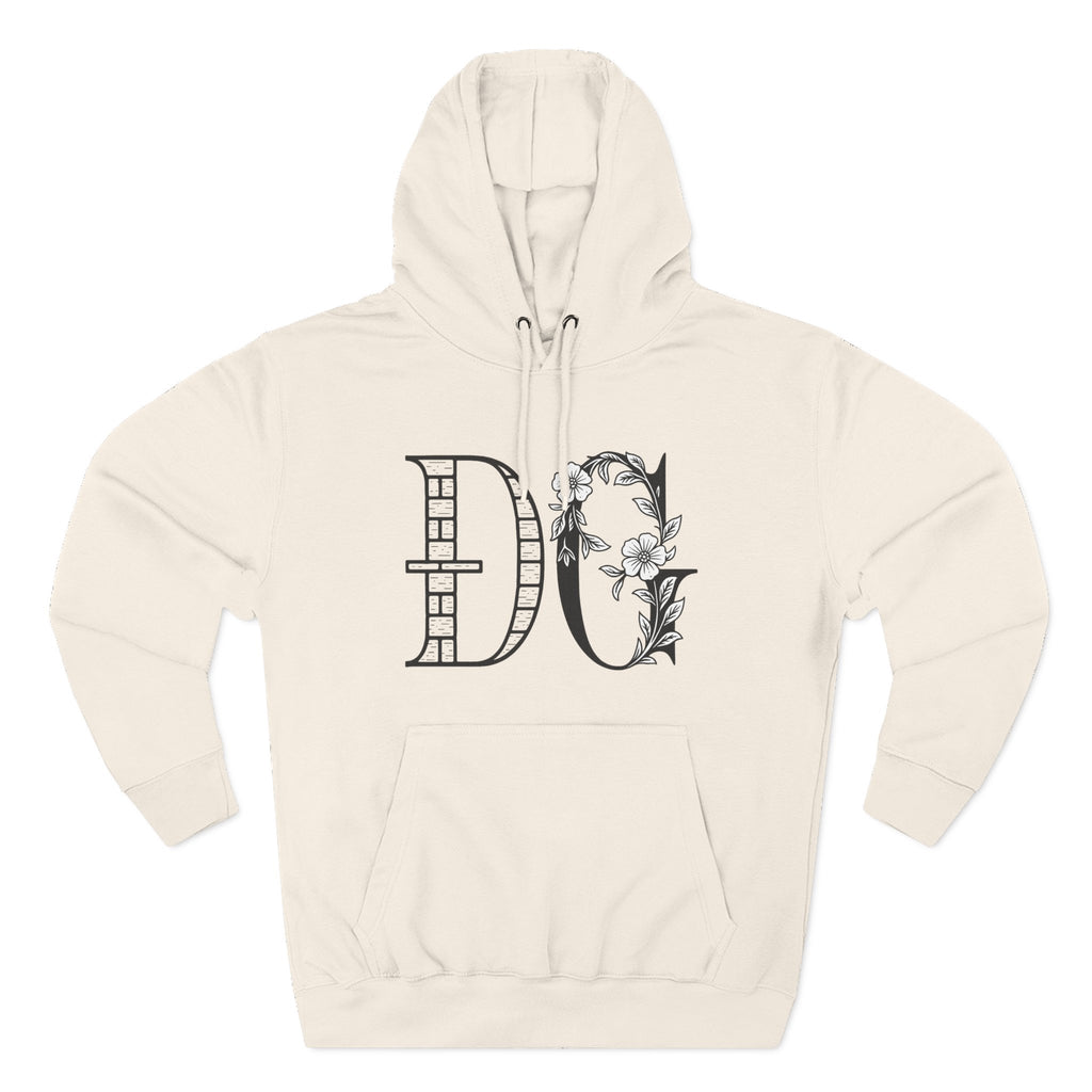Floral Graphic Hoodie with Italian Statement