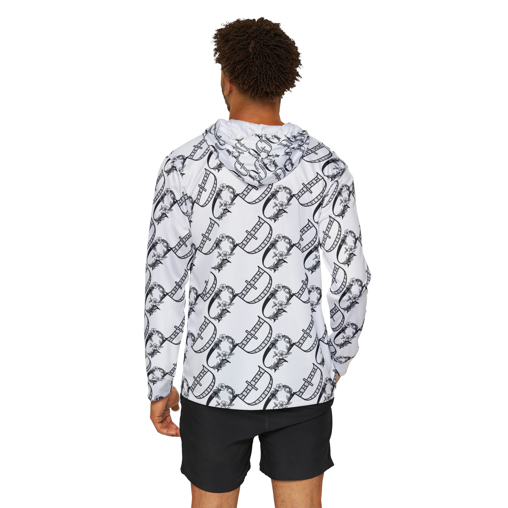 Men's Sports Warmup Hoodie with Unique Pattern