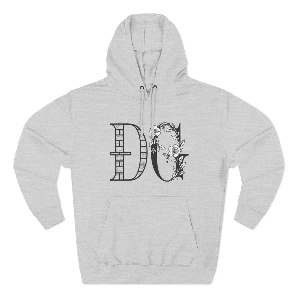 Floral Graphic Hoodie with Italian Statement