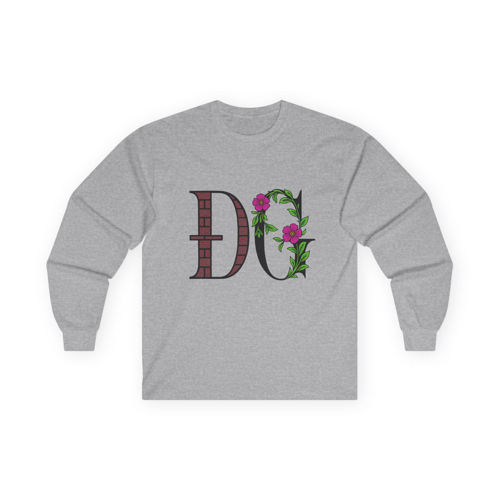 Floral Monogram Long Sleeve Tee | Unisex Ultra Cotton