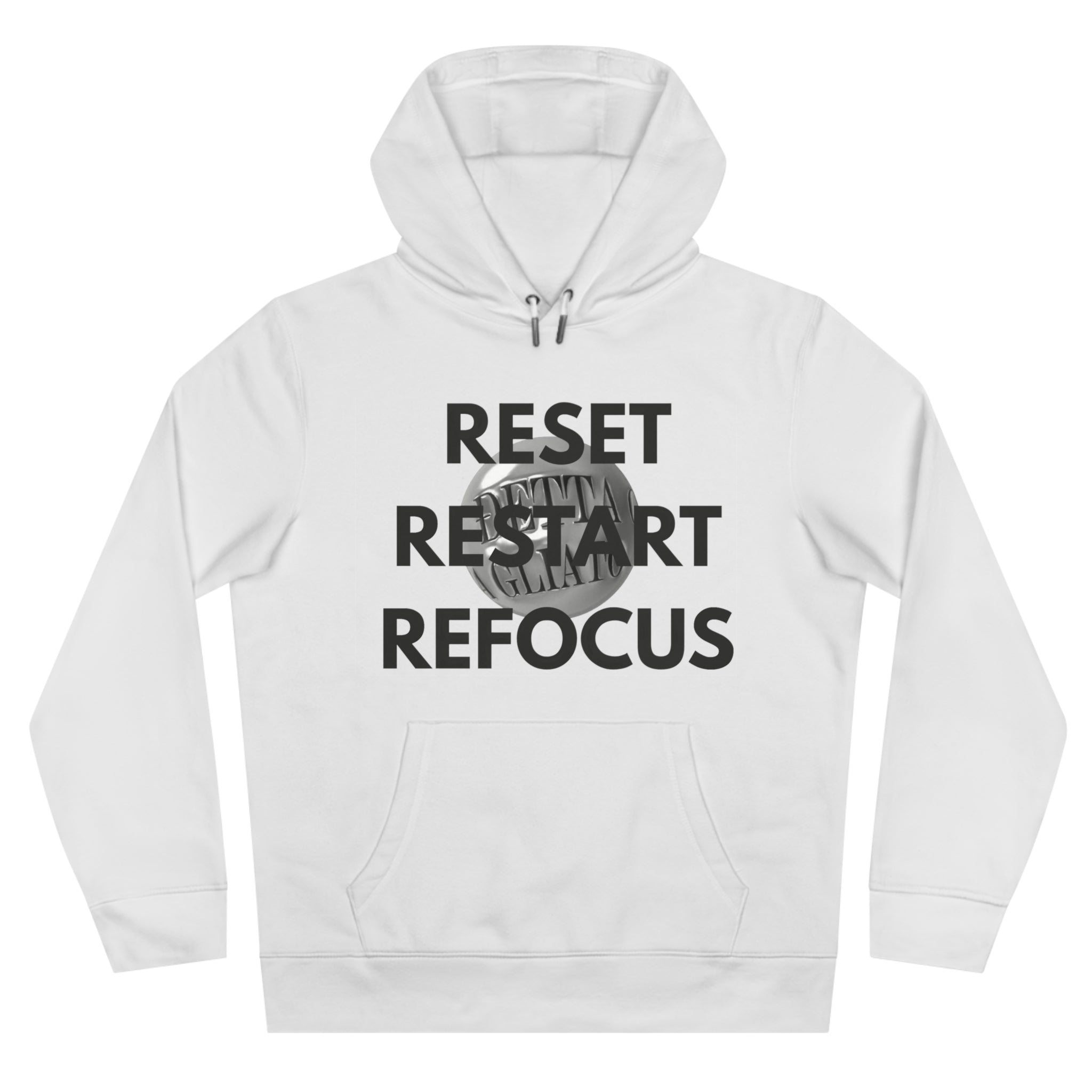 Motivational King Hooded Sweatshirt - Reset, Restart, Refocus