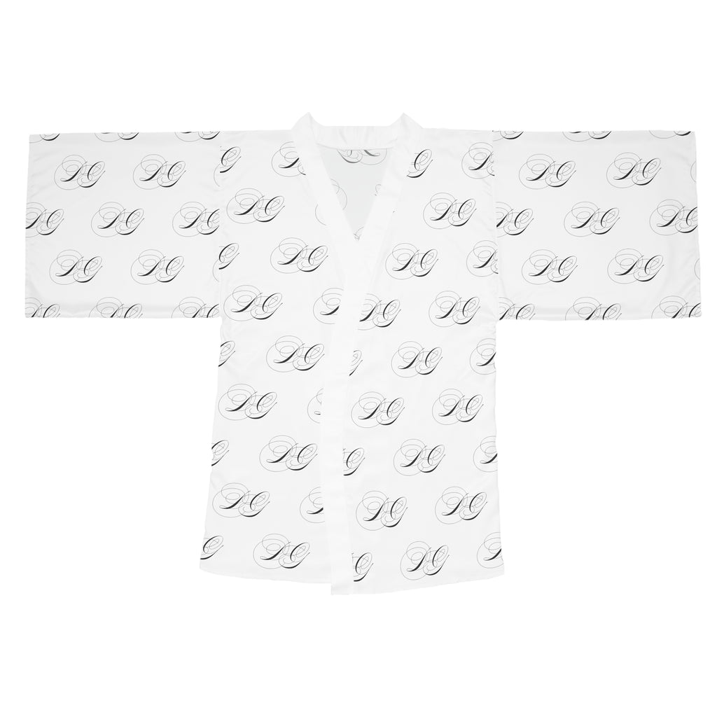DG Elegant Monogram Long Sleeve Kimono Robe