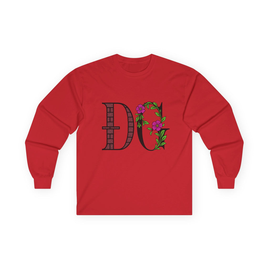 Floral Monogram Long Sleeve Tee | Unisex Ultra Cotton