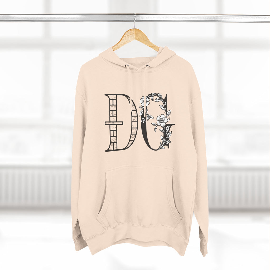 Floral Graphic Hoodie with Italian Statement