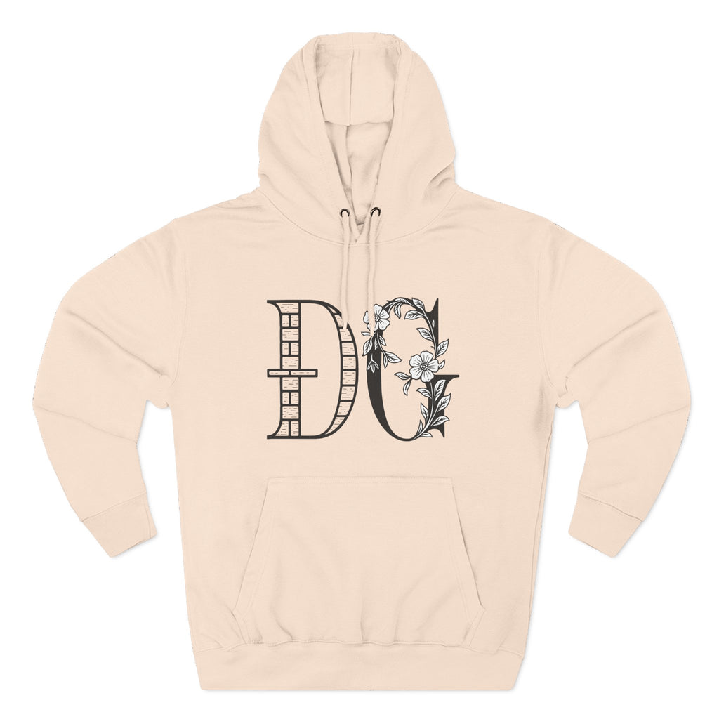 Floral Graphic Hoodie with Italian Statement