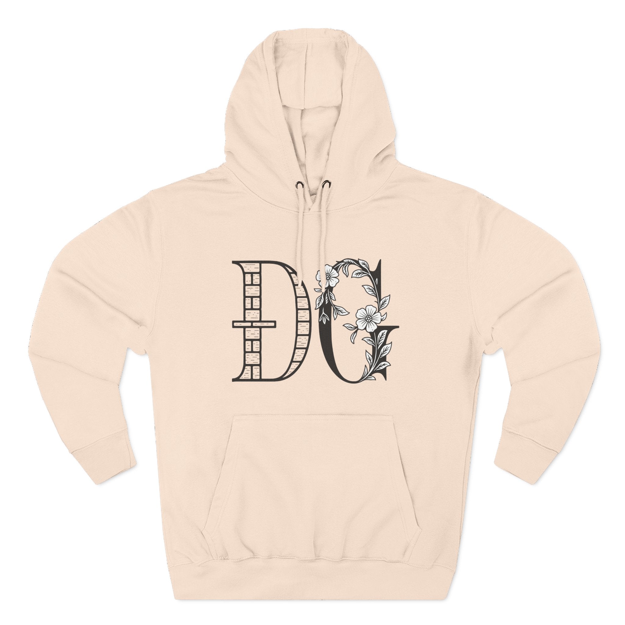 Floral Graphic Hoodie with Italian Statement