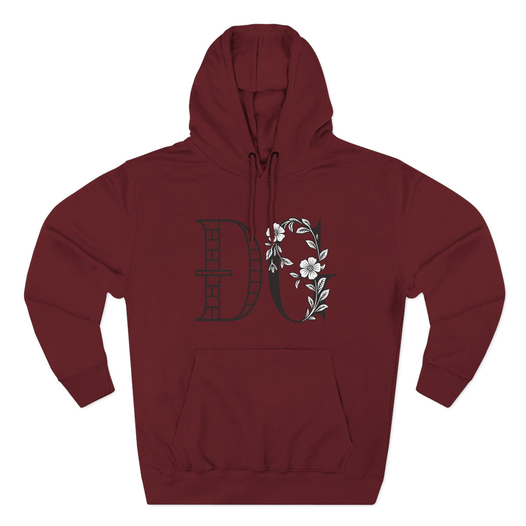 Floral Graphic Hoodie with Italian Statement