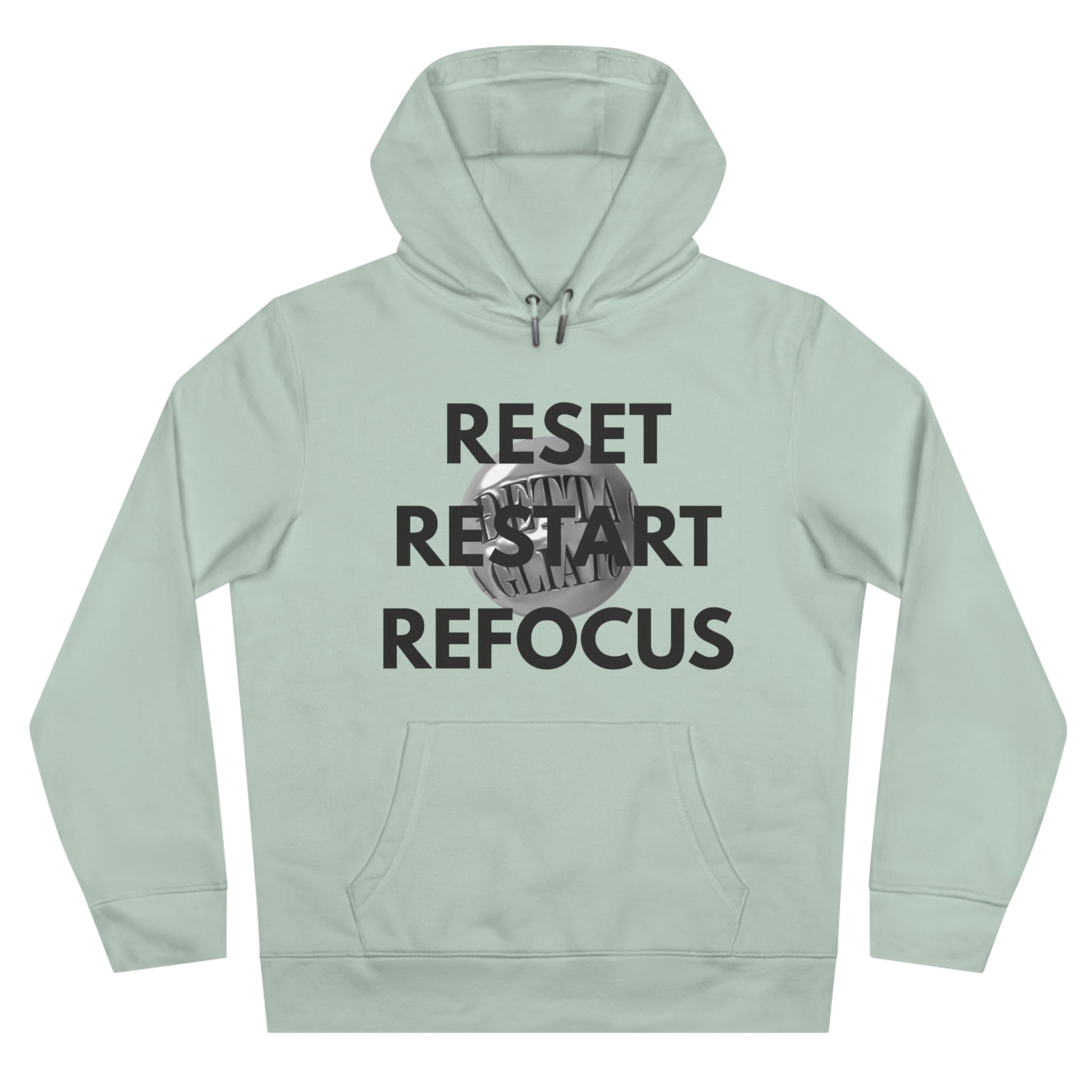 Motivational King Hooded Sweatshirt - Reset, Restart, Refocus