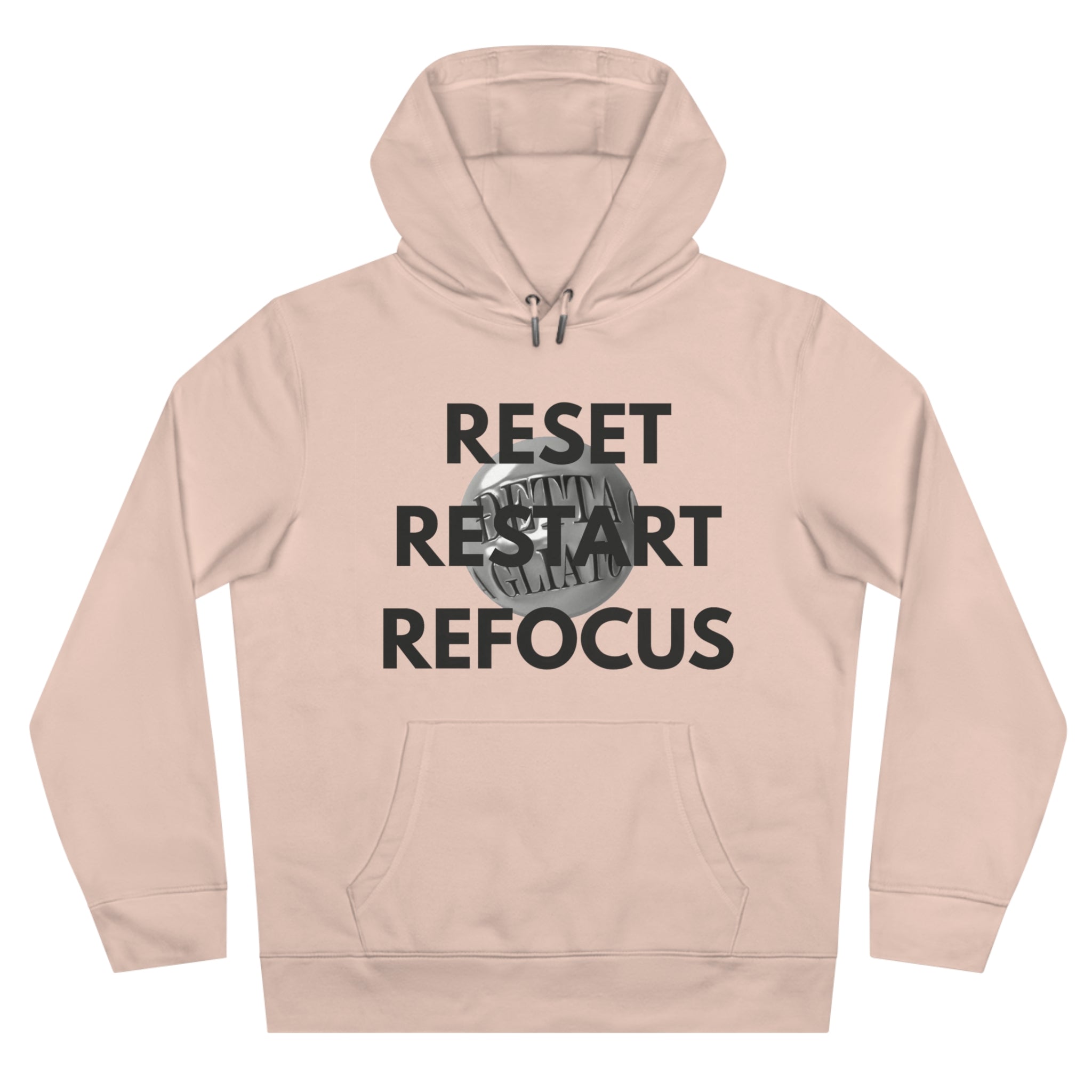 Motivational King Hooded Sweatshirt - Reset, Restart, Refocus