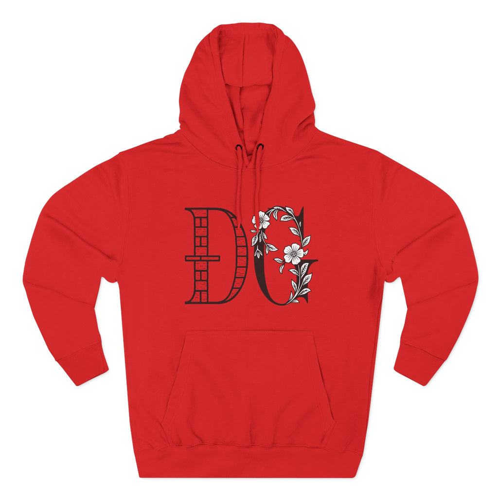 Floral Graphic Hoodie with Italian Statement