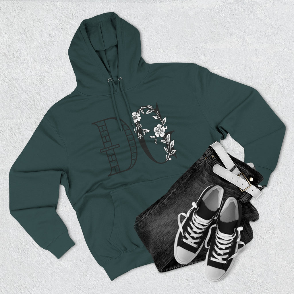 Floral Graphic Hoodie with Italian Statement