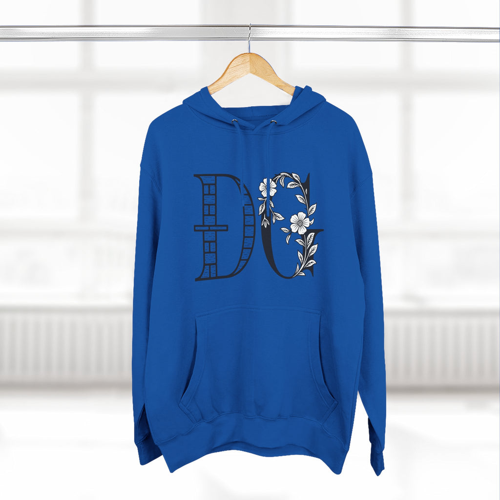 Floral Graphic Hoodie with Italian Statement