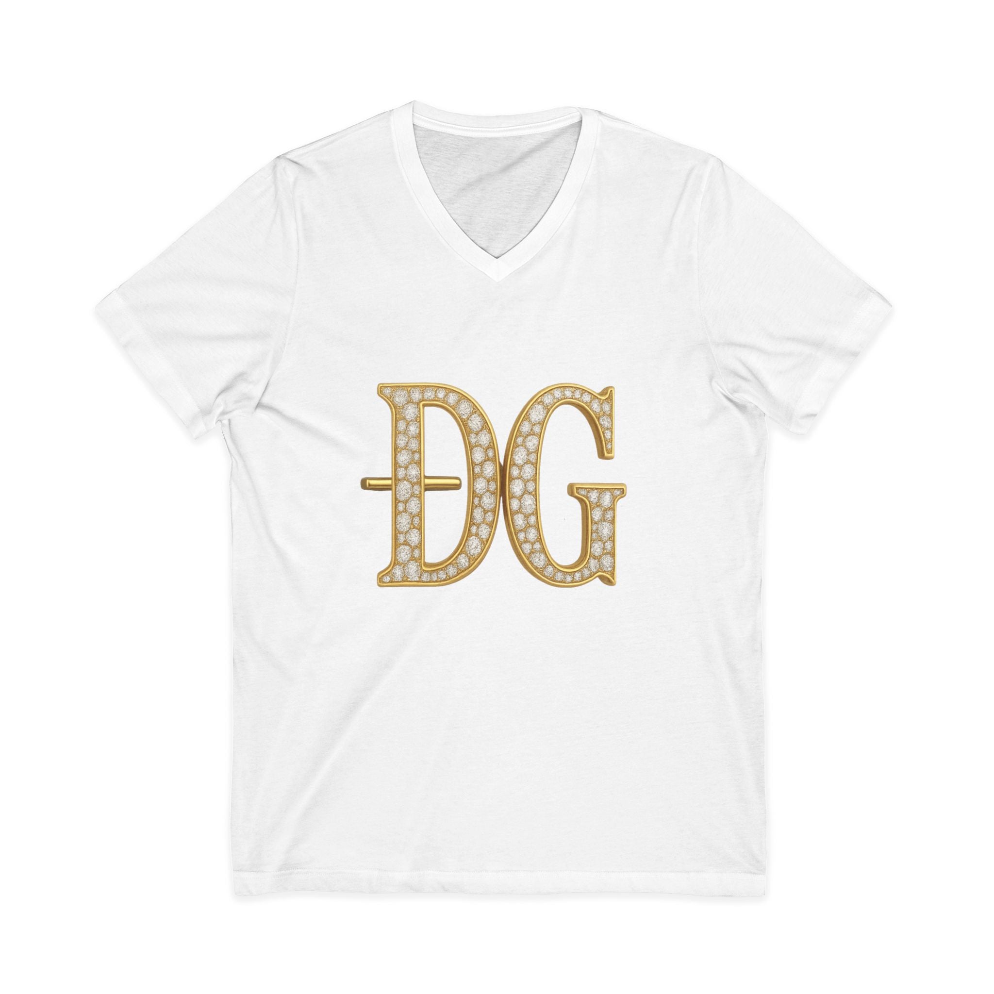 Unisex Jersey Short Sleeve V-Neck Tee