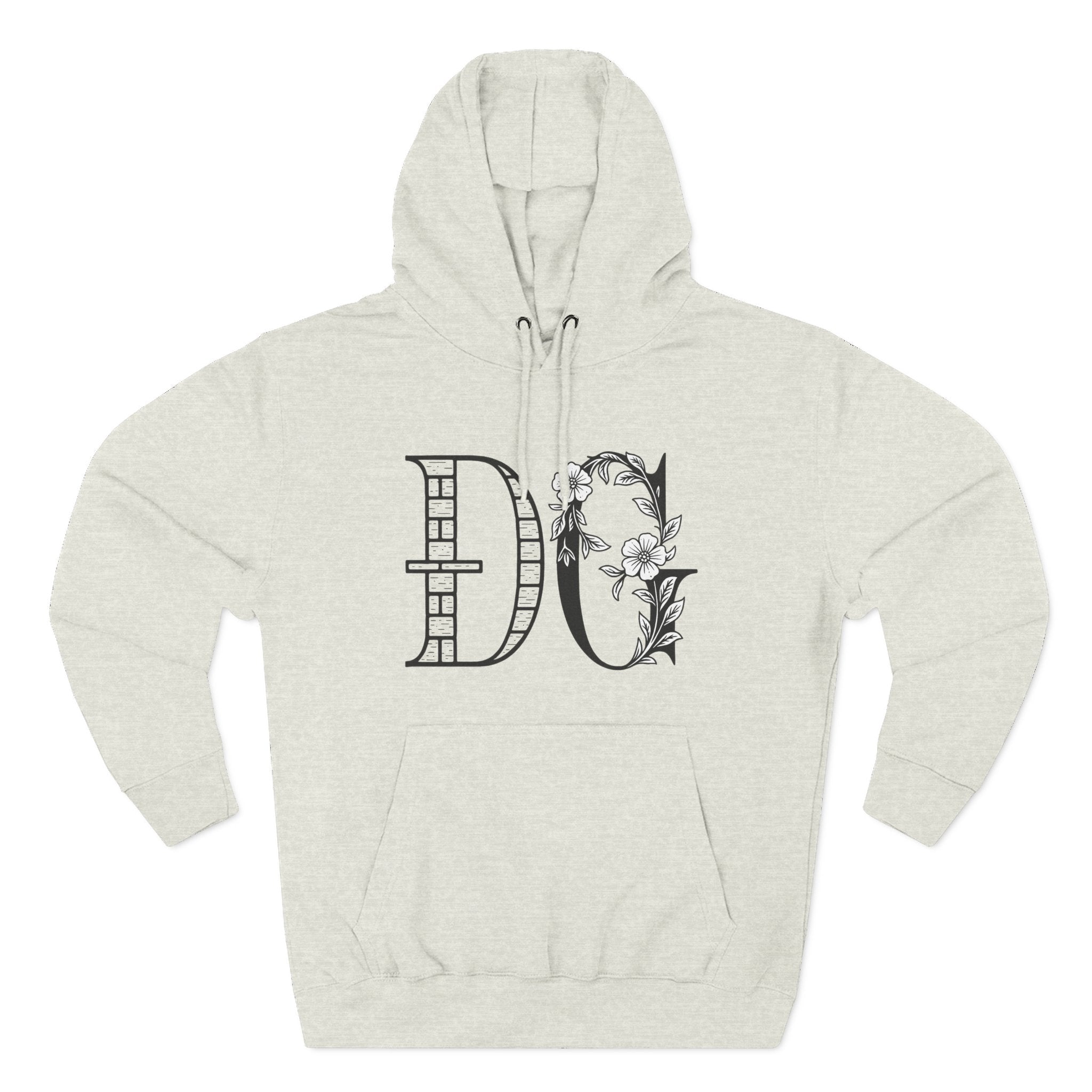 Floral Graphic Hoodie with Italian Statement