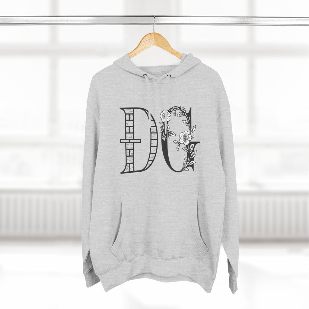 Floral Graphic Hoodie with Italian Statement