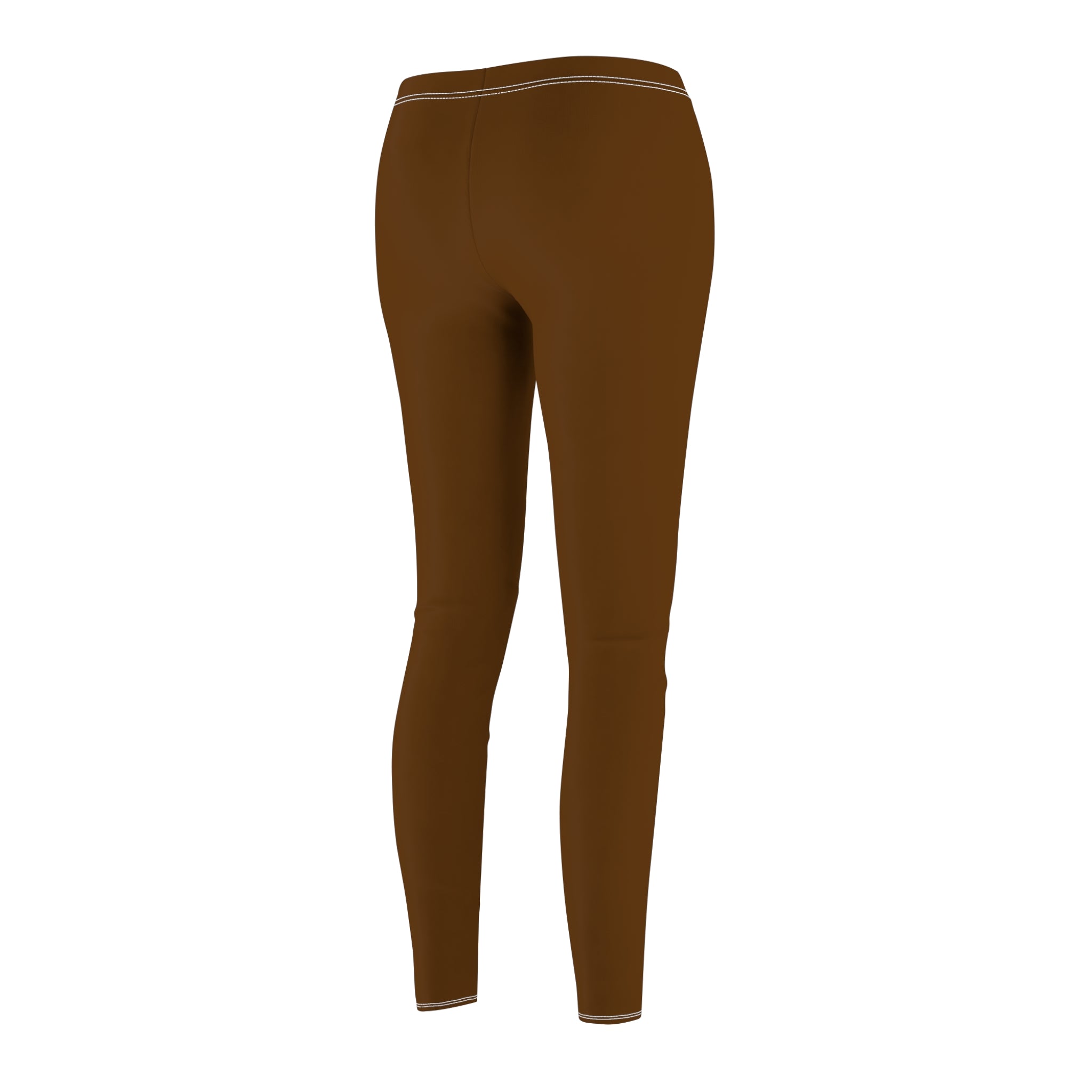 Brown 'Dettagliato' Women's Casual Leggings — All-Over Print