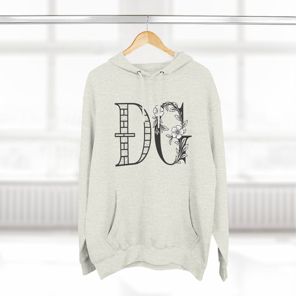 Floral Graphic Hoodie with Italian Statement