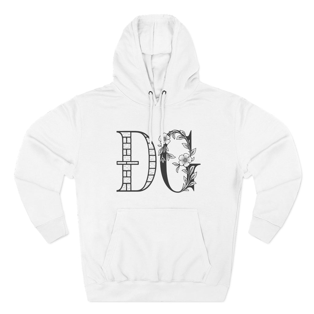 Floral Graphic Hoodie with Italian Statement