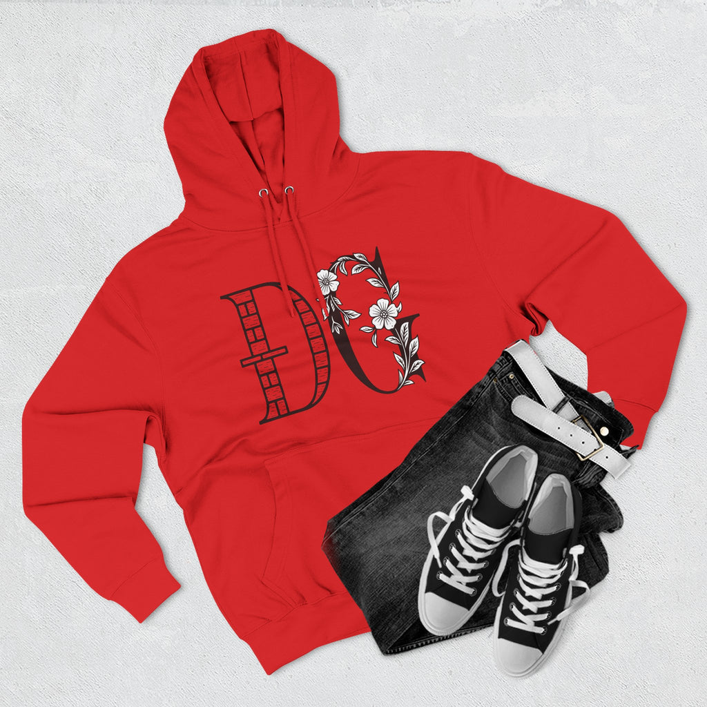Floral Graphic Hoodie with Italian Statement