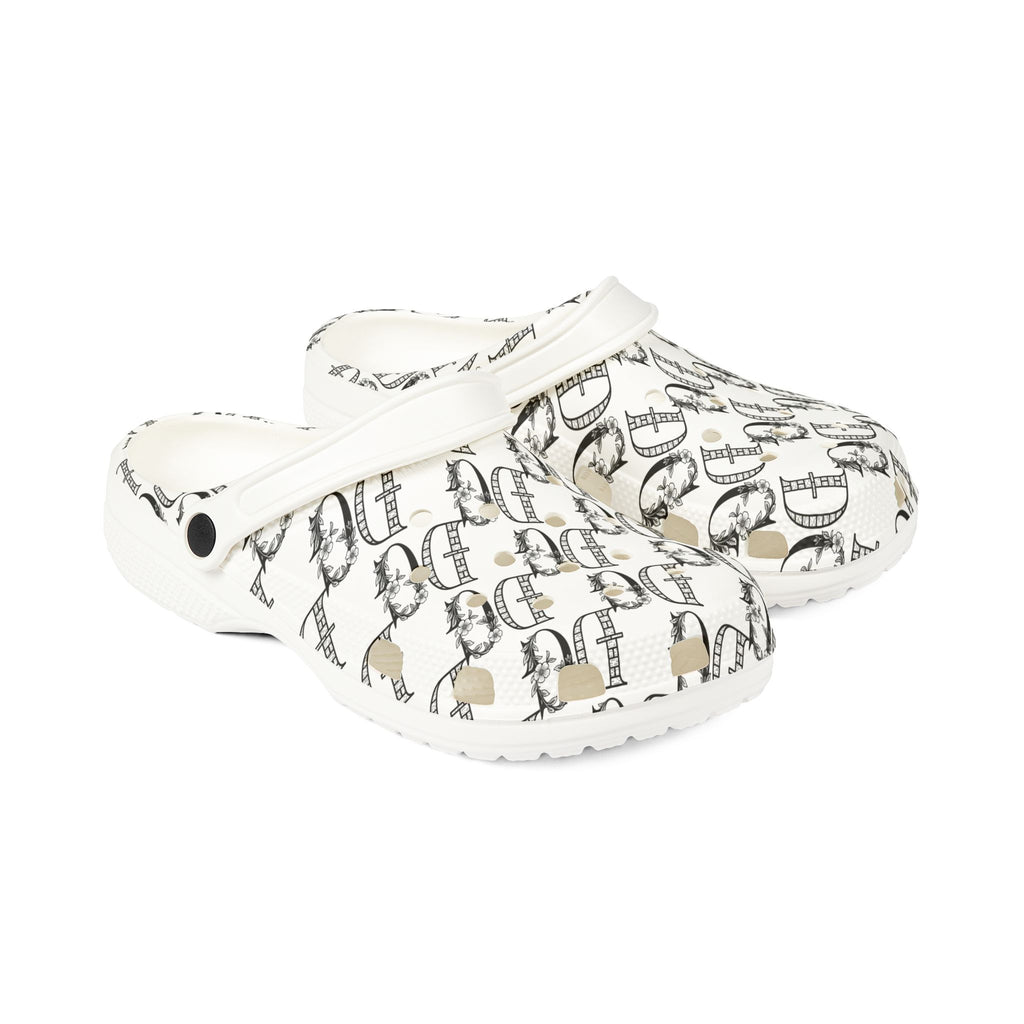 Fashionable EVA Foam Clogs with Stylish Graphic Print