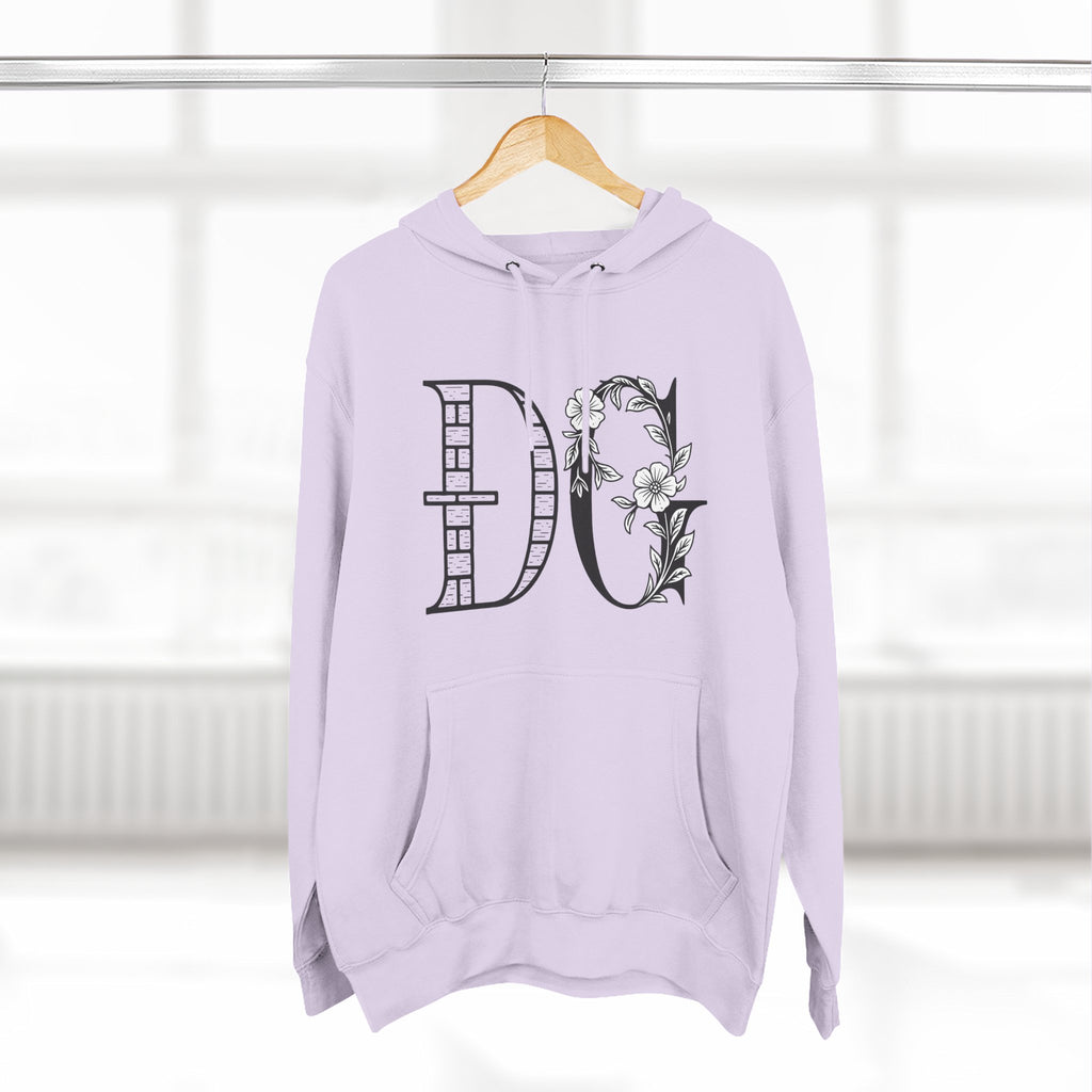 Floral Graphic Hoodie with Italian Statement