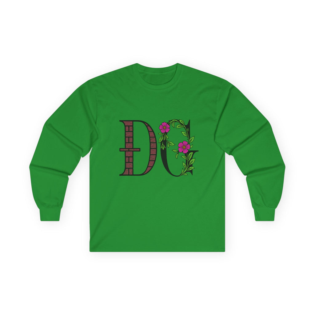Floral Monogram Long Sleeve Tee | Unisex Ultra Cotton