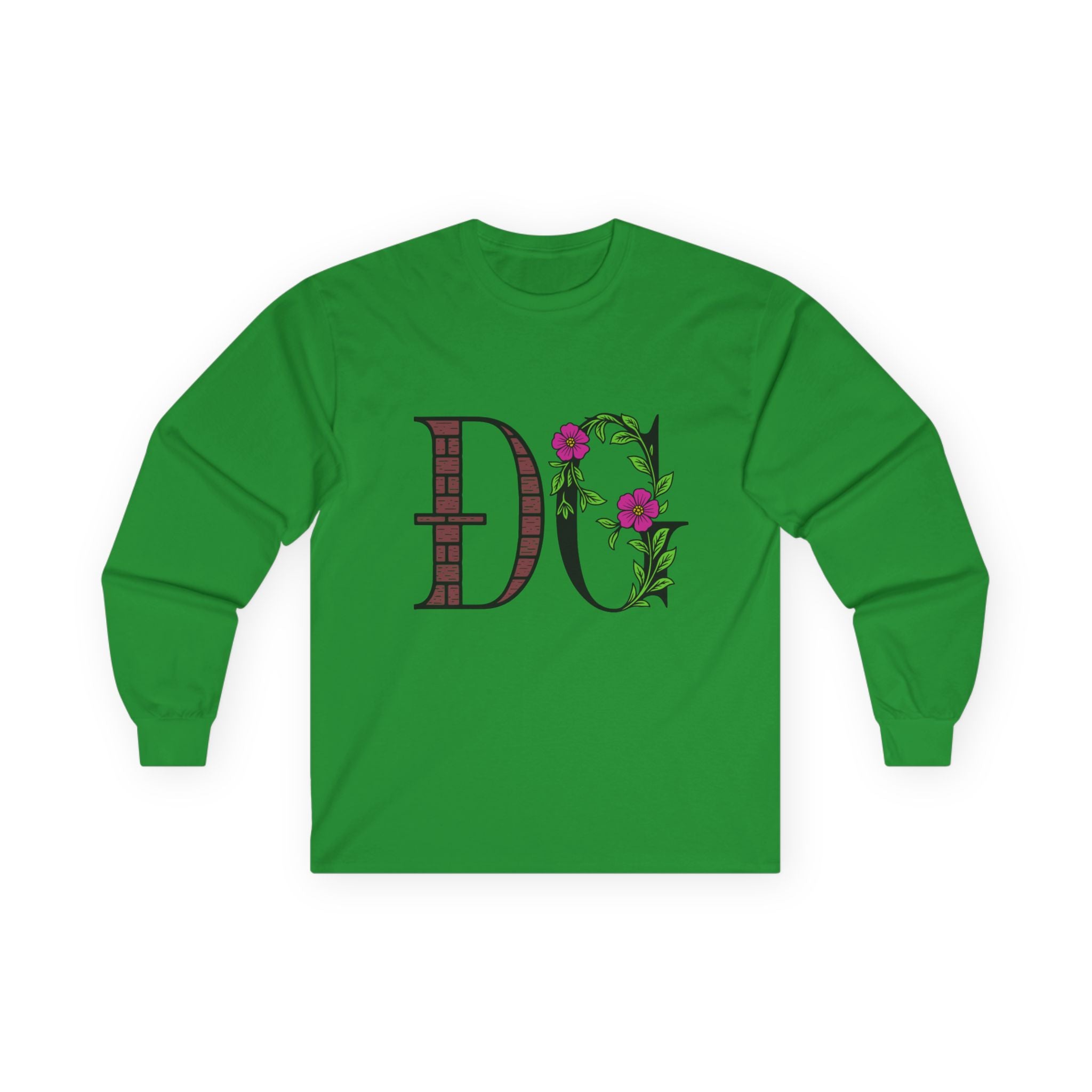 Floral Monogram Long Sleeve Tee | Unisex Ultra Cotton
