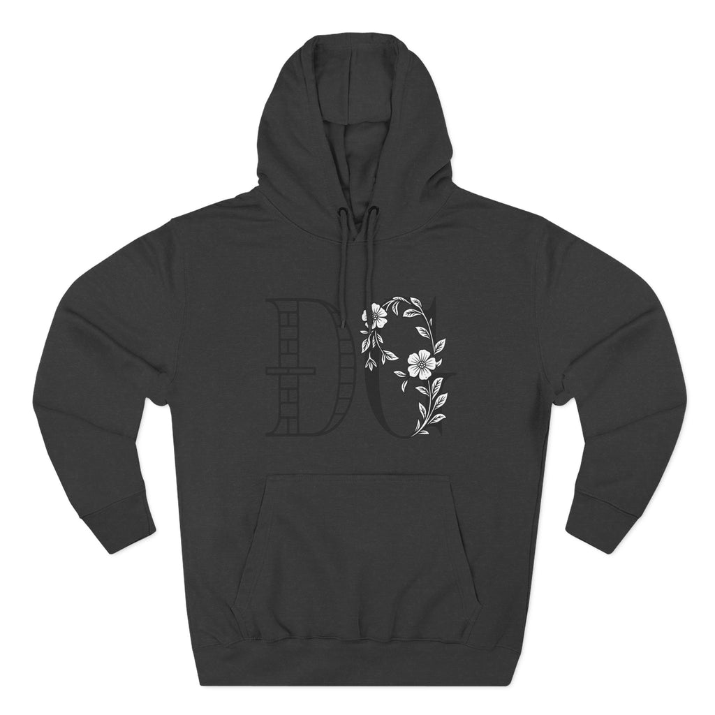 Floral Graphic Hoodie with Italian Statement