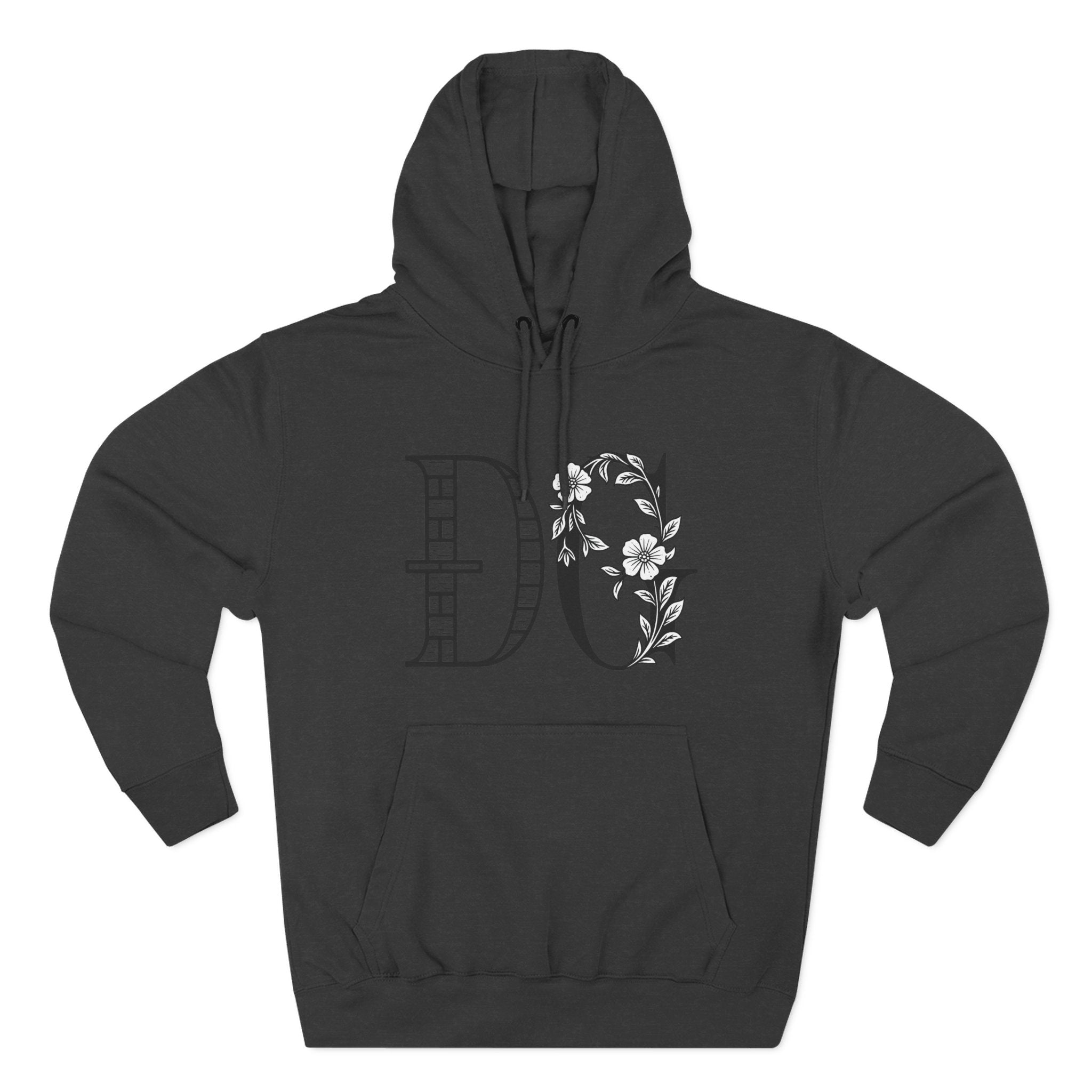 Floral Graphic Hoodie with Italian Statement