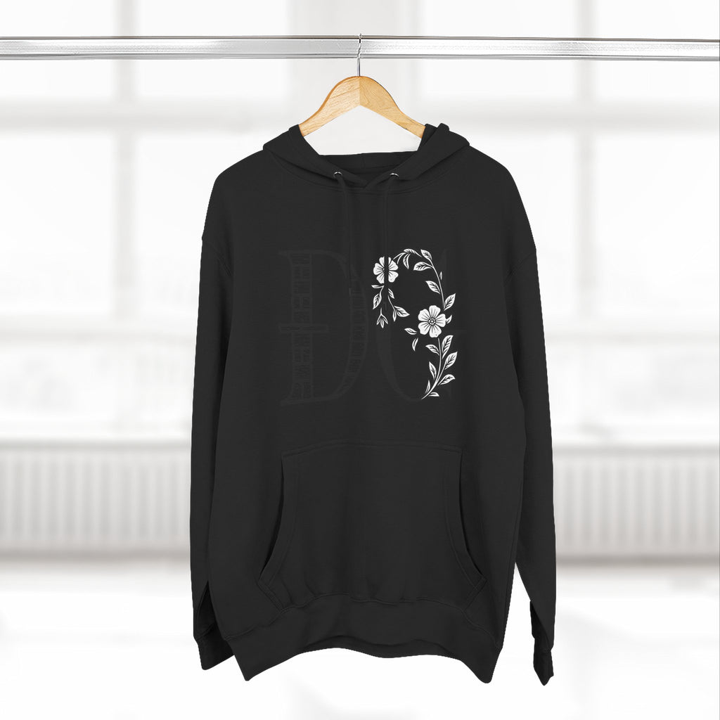 Floral Graphic Hoodie with Italian Statement