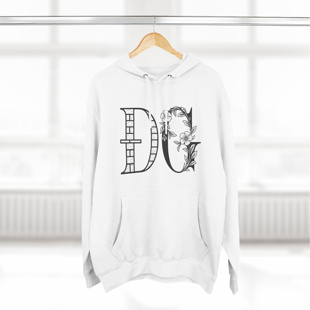 Floral Graphic Hoodie with Italian Statement