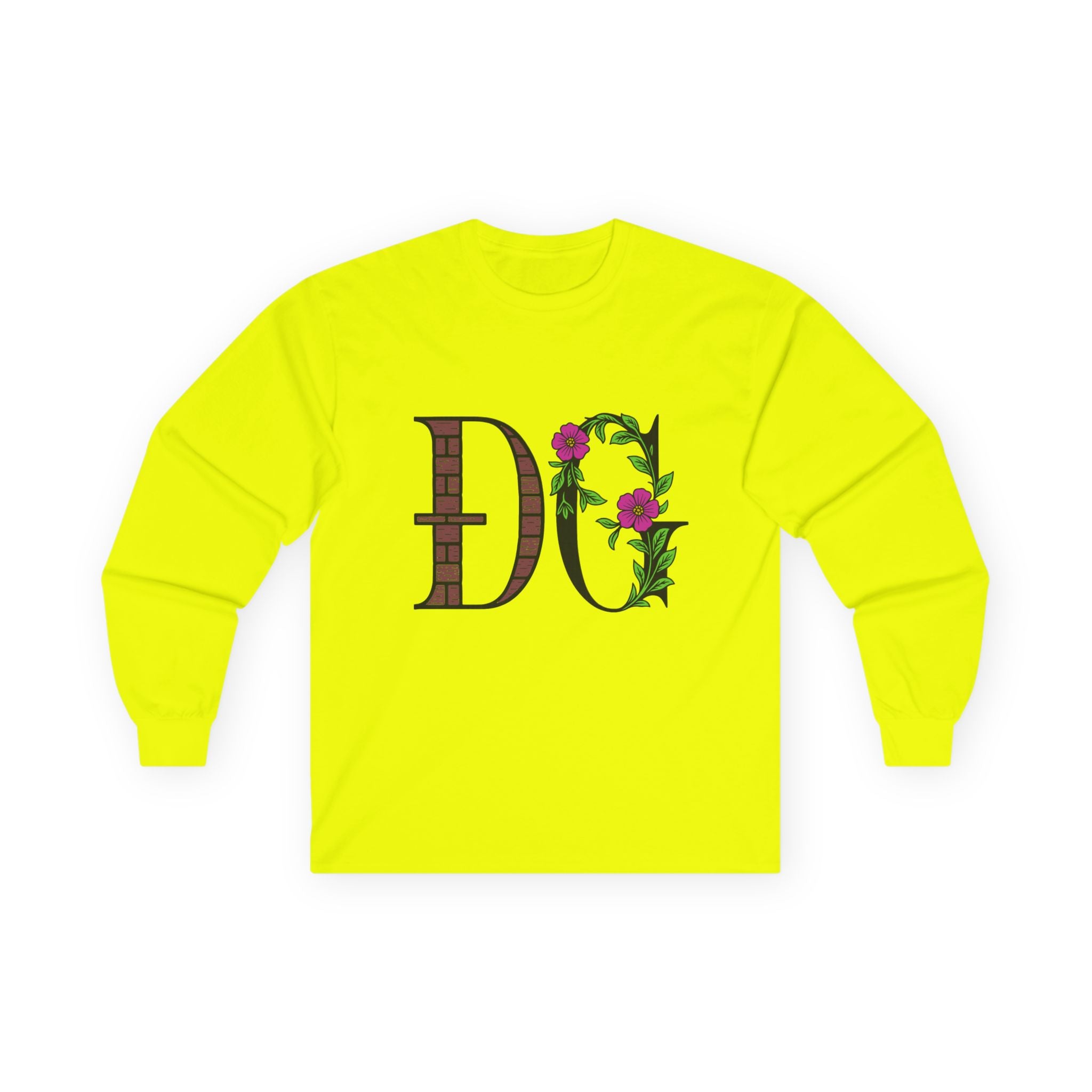 Floral Monogram Long Sleeve Tee | Unisex Ultra Cotton