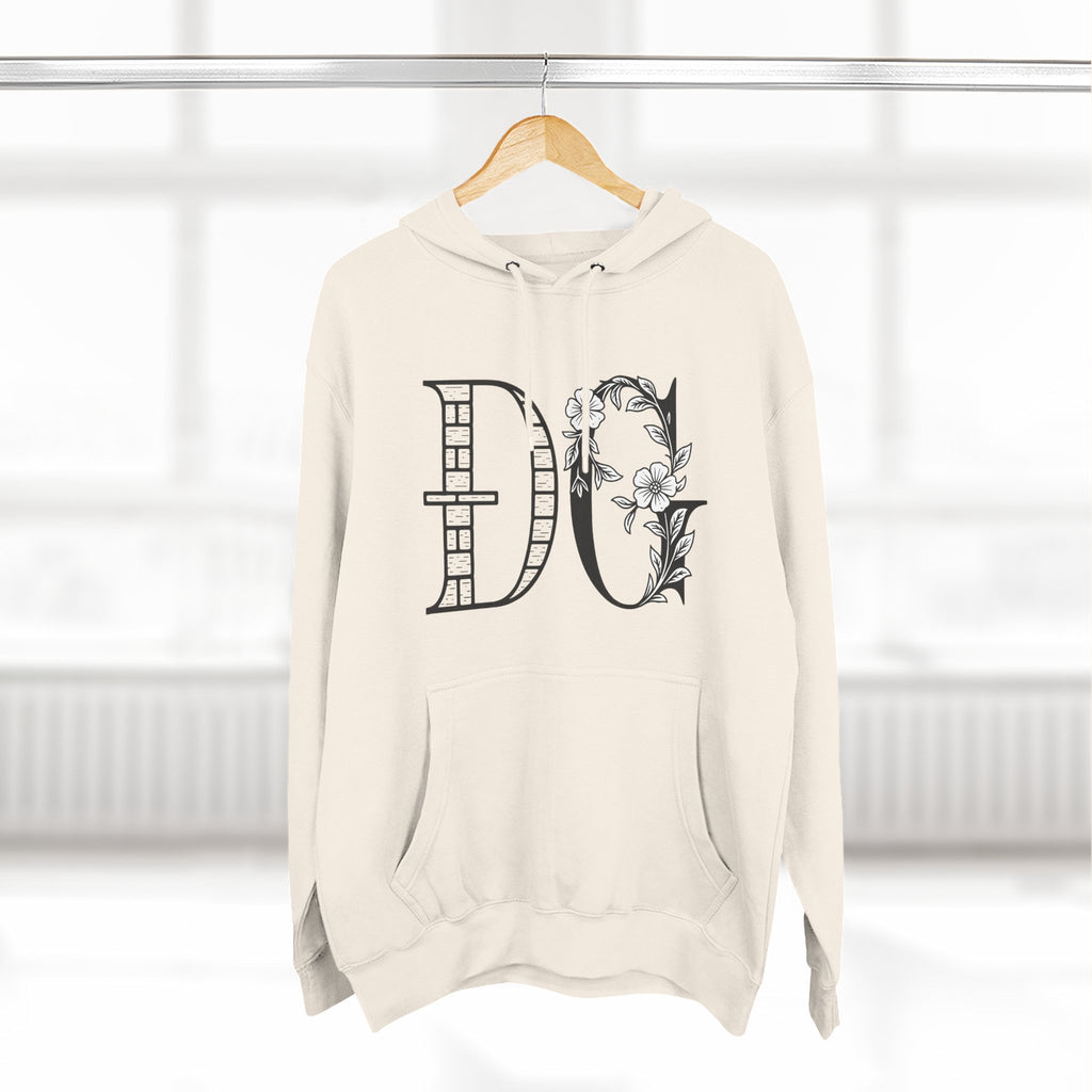 Floral Graphic Hoodie with Italian Statement