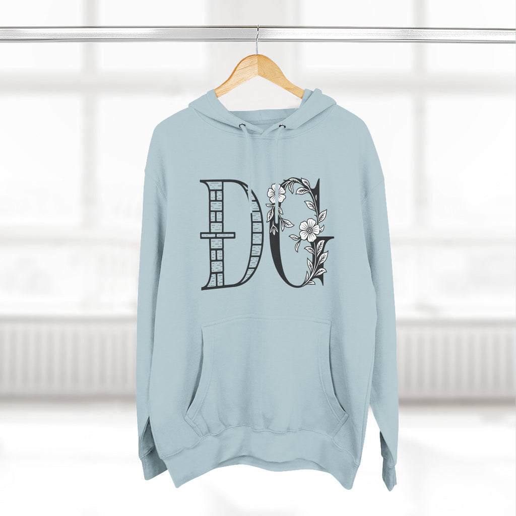 Floral Graphic Hoodie with Italian Statement