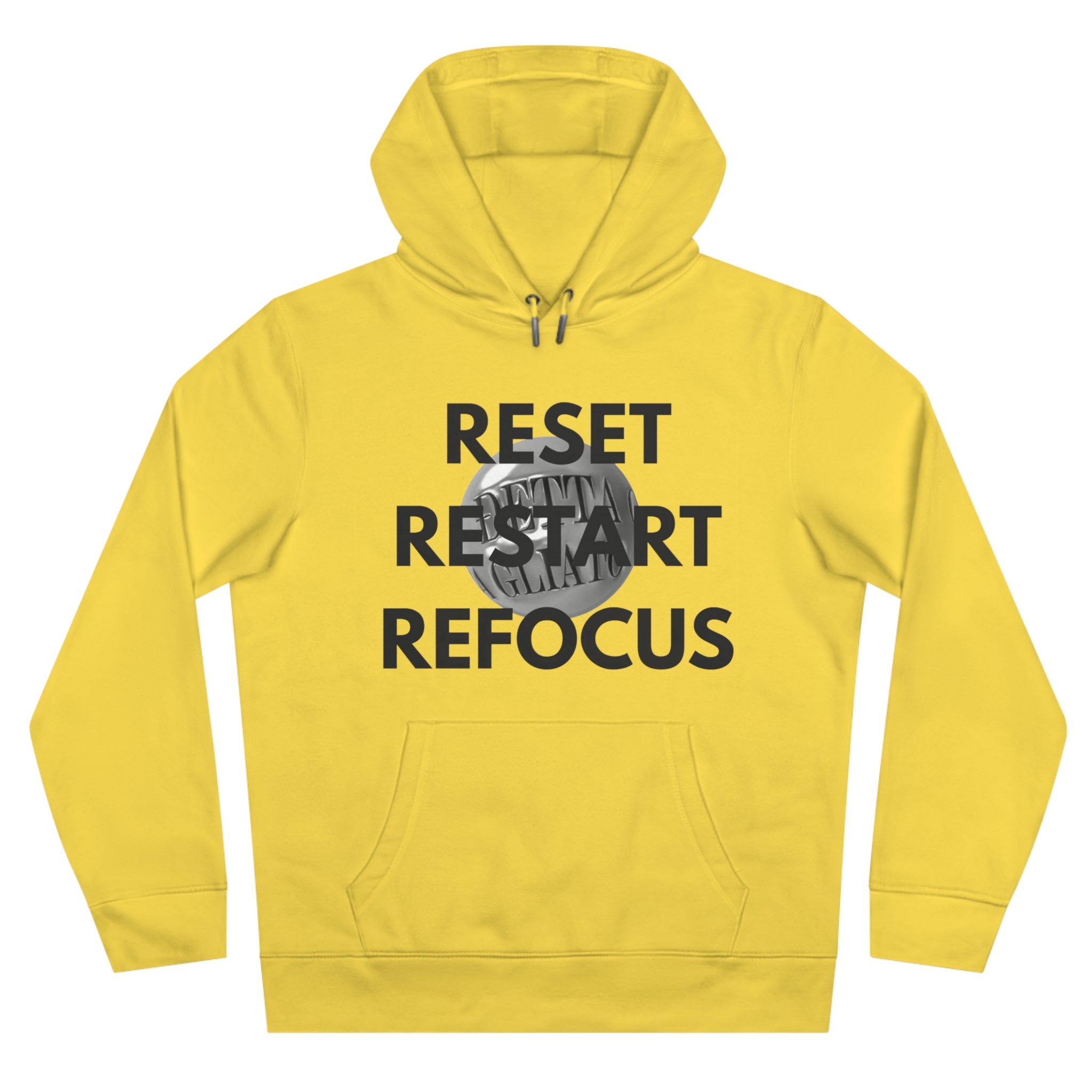 Motivational King Hooded Sweatshirt - Reset, Restart, Refocus