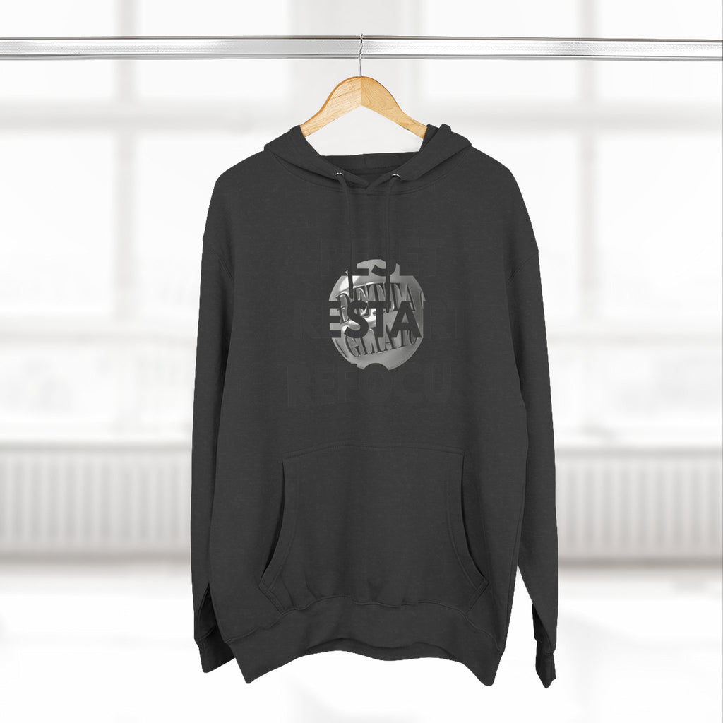 Motivational Fleece Hoodie - Reset Restart Refocus