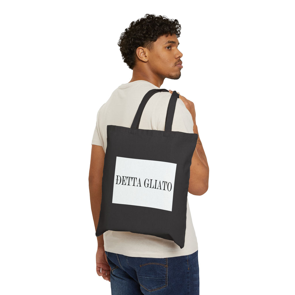 DETTA GLIATO Cotton Canvas Tote Bag