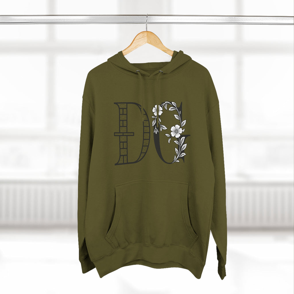Floral Graphic Hoodie with Italian Statement