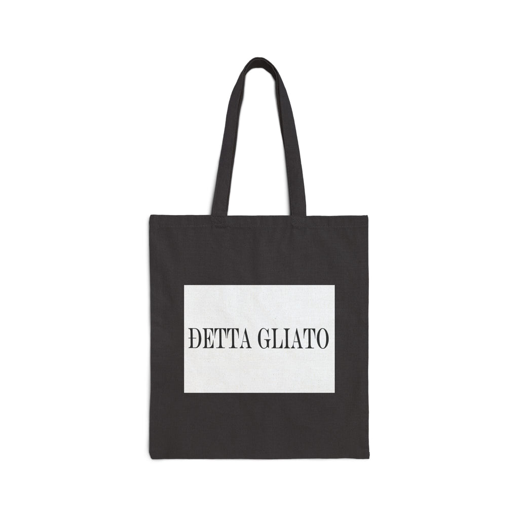 DETTA GLIATO Cotton Canvas Tote Bag