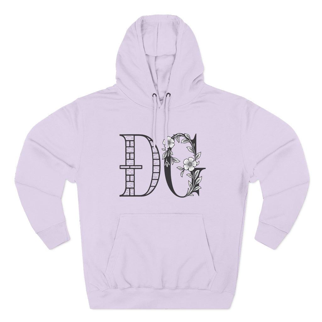 Floral Graphic Hoodie with Italian Statement