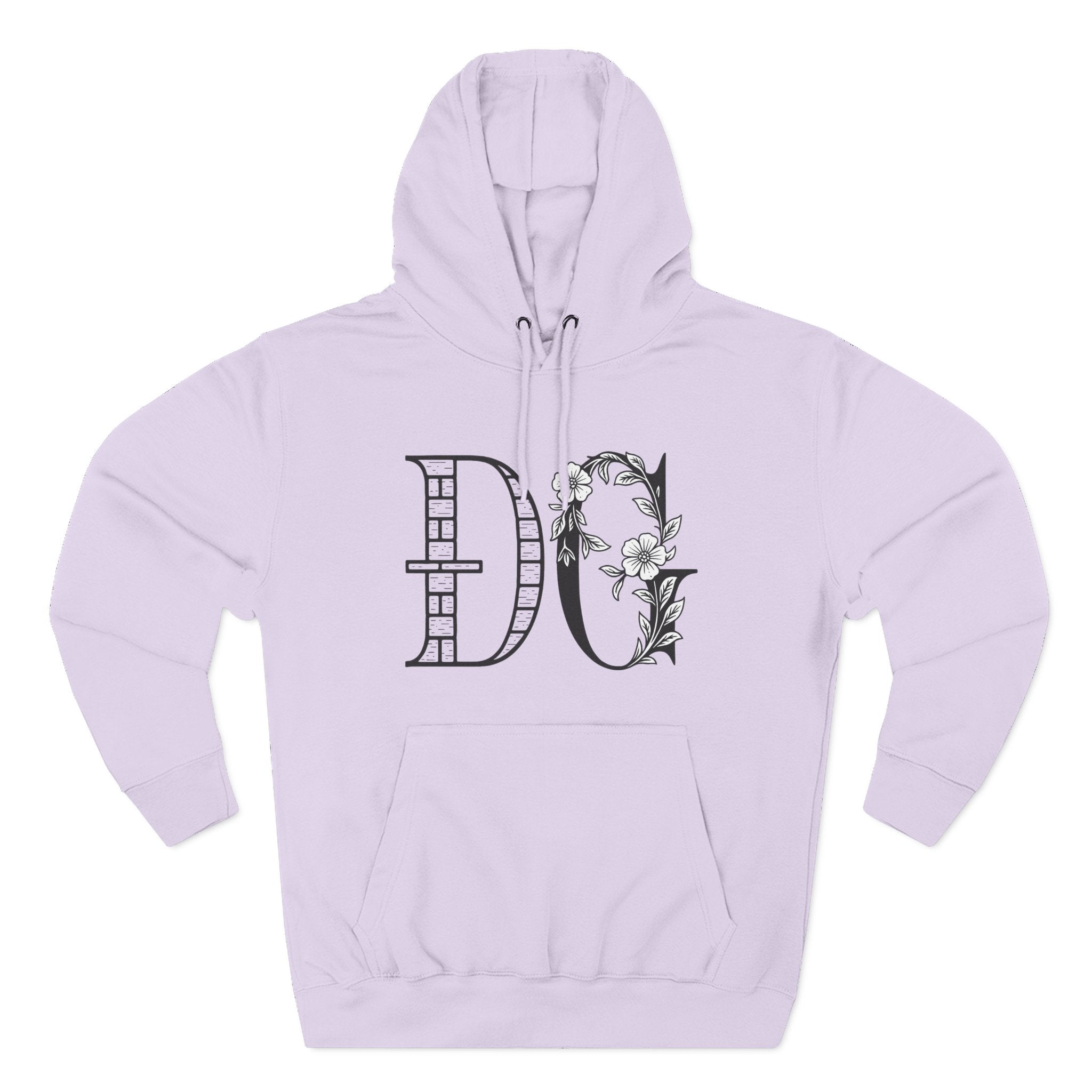 Floral Graphic Hoodie with Italian Statement