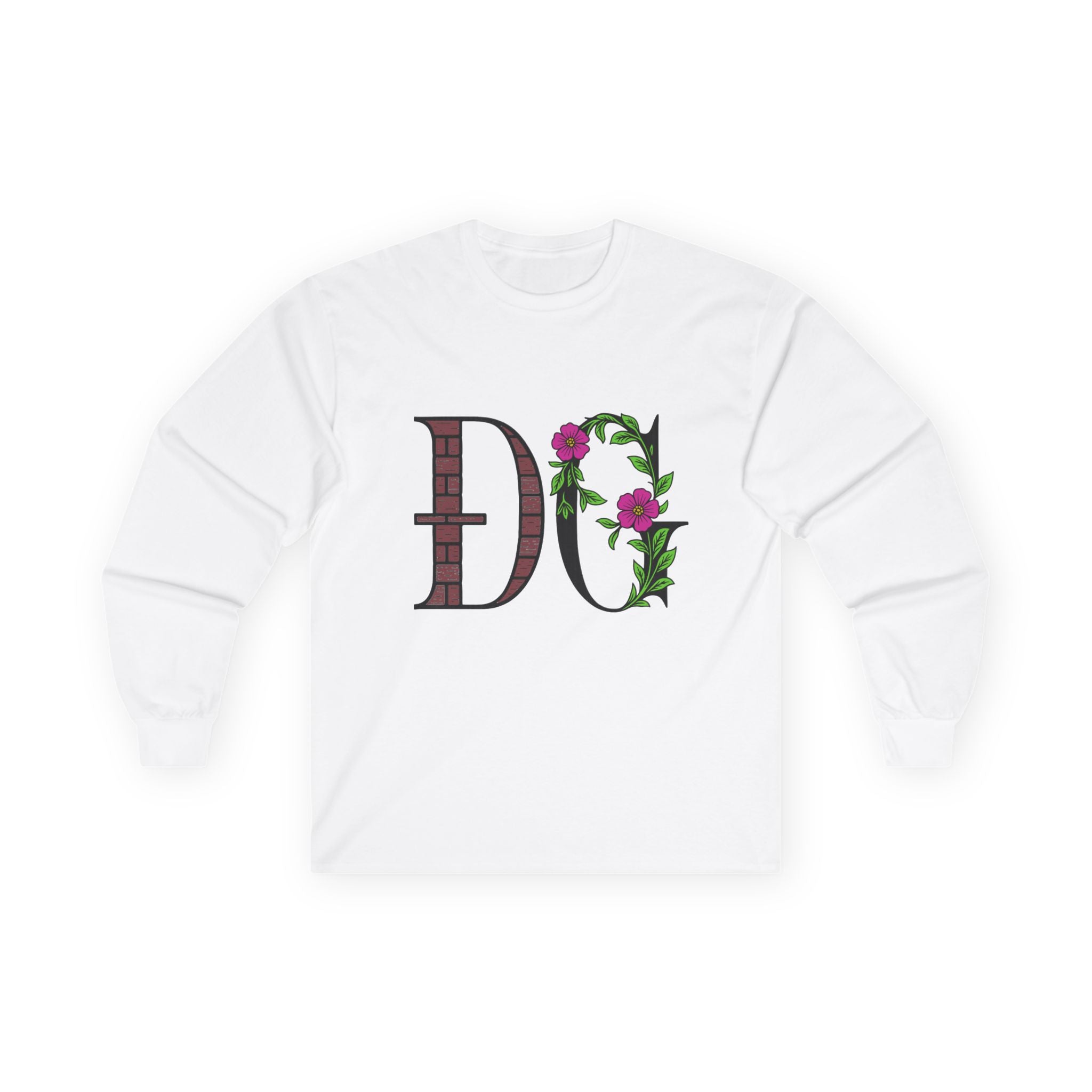 Floral Monogram Long Sleeve Tee | Unisex Ultra Cotton