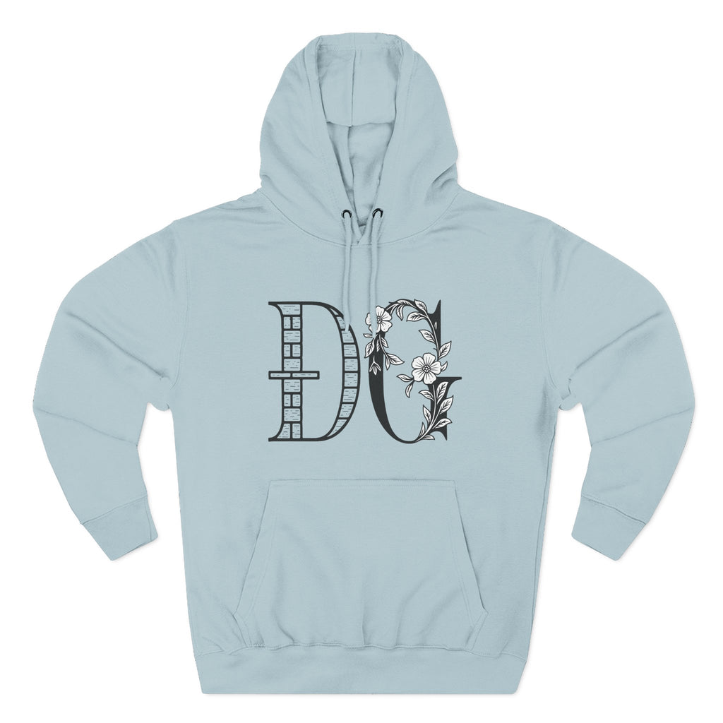 Floral Graphic Hoodie with Italian Statement