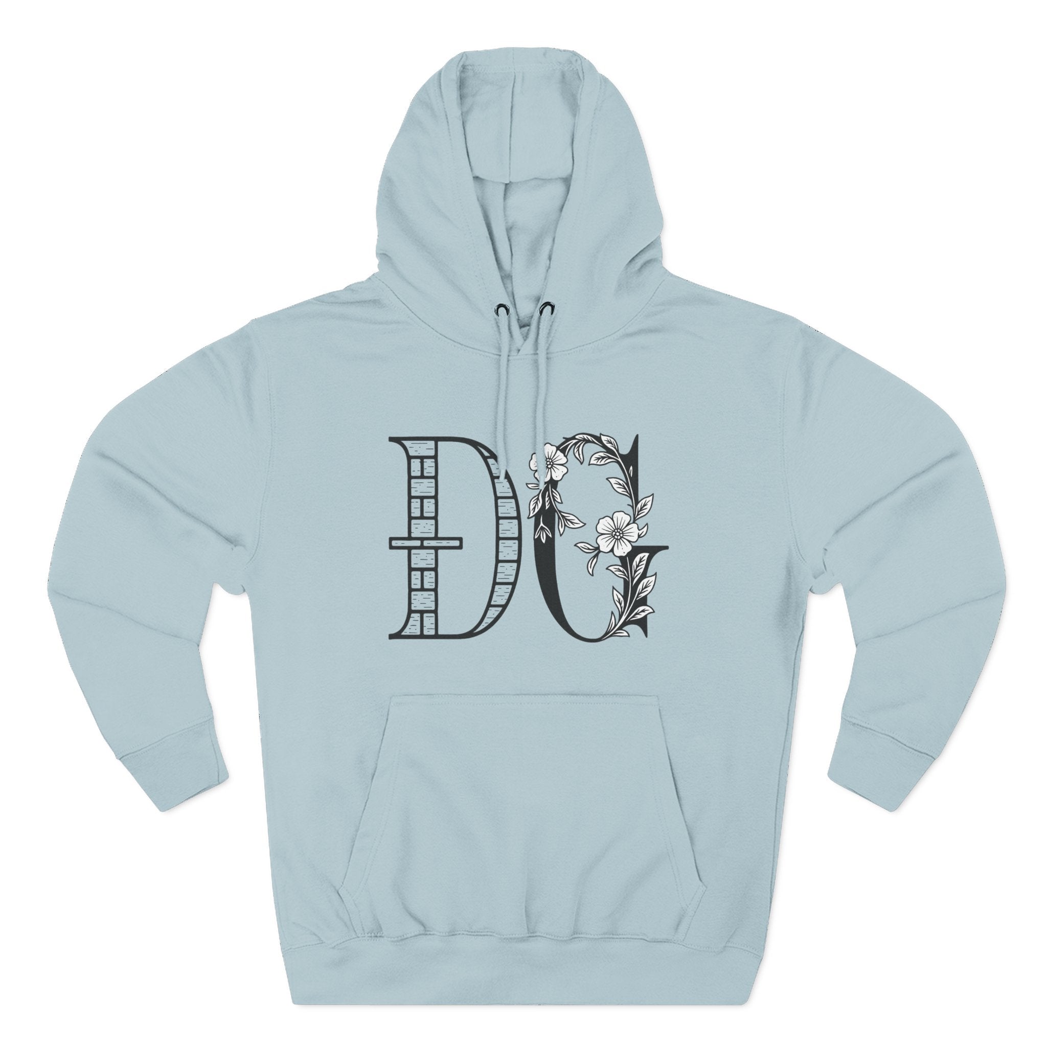 Floral Graphic Hoodie with Italian Statement